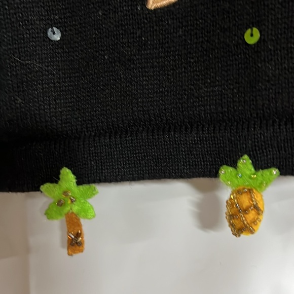 Vintage Jack B. Quick Sequined Fruit Cardigan. Med. - Picture 4 of 6